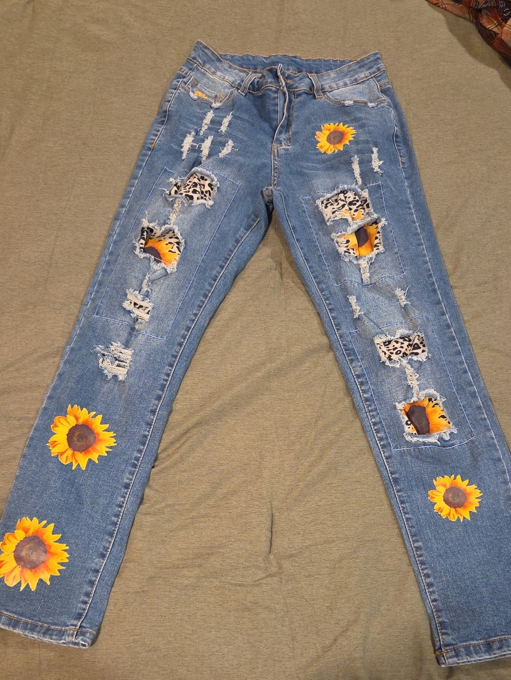 Sunflower Lepoard Jeans